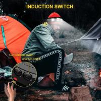 Linterna Frontal LED Con Sensor Y Batería De 1200mAh Recargable USB Impermeable Para Camping Pesca Y Actividades Al Aire Libre - details 3