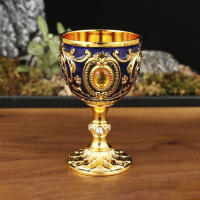 Copa De Vino De Metal 30ml Decorativa Y Multifuncional Estilo Europeo Para Fiesta Colección Viaje Copa De Viaje Vintage - details 3