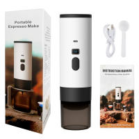 Cafetera espresso portátil, cafetera eléctrica, inalámbrica, autocalentable, máquina de café expreso de viaje, 60 ml, para café molido, cápsula Nespresso, camping, coche, caravana, senderismo, oficina Nota: Por favor, no utilice la cafetera para calentar, - details 1