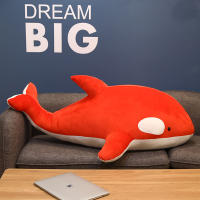 Juguete De Peluche Tiburón Negro Y Rojo 60/80cm Orcinus Orca Ballena Asesina Grande Regalo De Cumpleaños Para Niños Animal Maridojunto - details 16