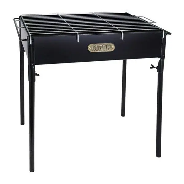 Barbacoa Algon Hierro Negro 25x45cm - Resistente Al Calor - 1