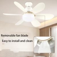 Ventilador de techo con control remoto Luz y Control, Modern VENTILADOR DE Techo de Perfil bajo para dormitorio, Room de estar y patio (Blanco) - details 1