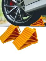 2 Piezas De Bloque De Rueda De Goma Con Manijas Soporte De Prensa Para Coche Camión Remolque Bloque De Rueda De Automóvil - details 0