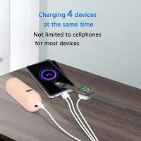 Cable De Carga 6 En 1 Para iPhone 15 14 13 pro Max Y Apple Watch 9 8 7 6 5 4 Ultra Airpods Compatible Con Type-C Y Más - details 3