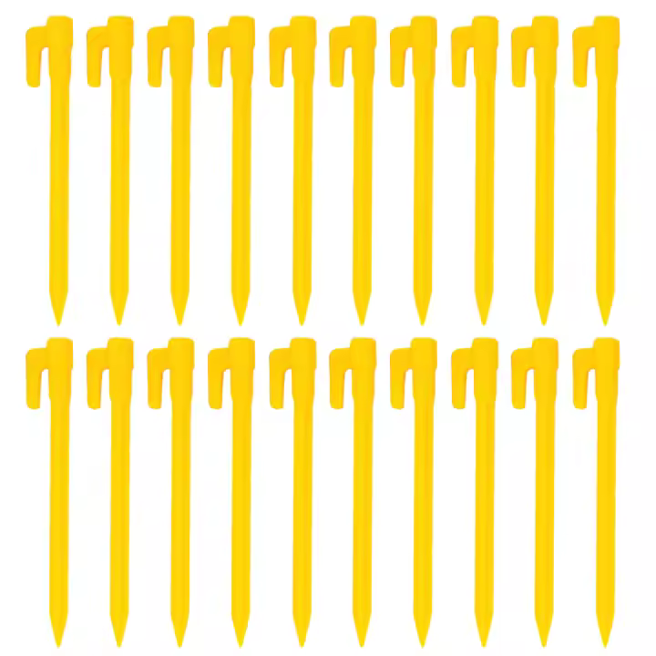 4Pcs Palos De Tenda Para Camping Al Aire Libre Herramienta De Acero Fuerte De 30cm Accesorios De Tenda Negro Para Canopy Y Awaníng - 1