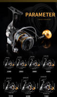Carrete De Pesca Rooblinos HM Con Carrete De Metal Max Drag 8KG Manija De Acero Inoxidable Para Agua Dulce Y Salada Carrete De Pesca De Rotación - details 7