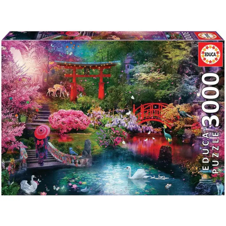 Educa  Puzzle de 3000 Piezas Jardín Japonés.  Medidas: 120 x 85 cm. + 14 años Educa 19282 - 1