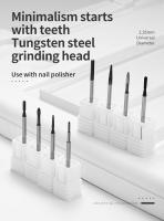 10 Estilos De Brocas De Carburo De Tungsteno Para Uñas Herramientas De Archivo Eléctrico Para Manicura pro Efile Cortador De Barra De Pulido Fin - details 0