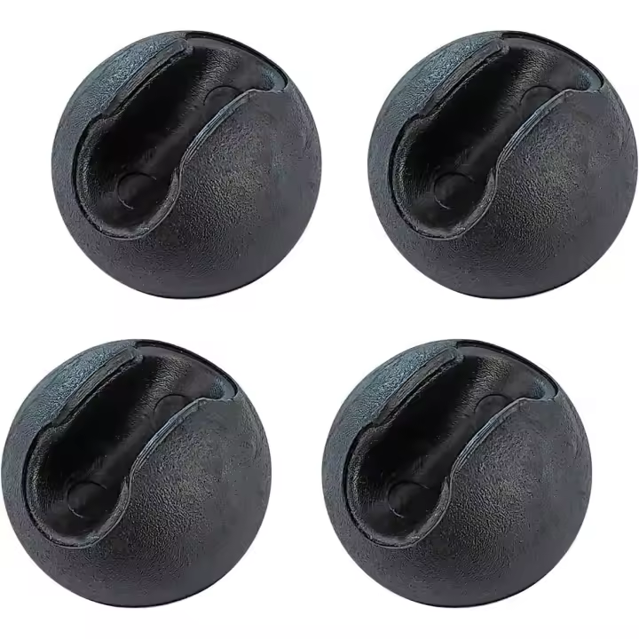 Qrity 4 PCS Hairpin Piernes Pies Protectores, Muebles Pads Protectores de piso, Almohadillas de goma de 30mm Ronda Antideslizante Protectores de piso - 1