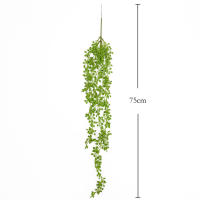 Vine Artificial De Plástico Hojas Verdes Rama De Rotan Para Decoración De Jardín Y Hogar Vines Colgantes Para Exterior - details 4