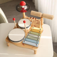 Juego De Música Para Bebés Y Niños Tabla De Música Multifuncional De Madera Set De Batería Educativo Juguete Musical Para Niños Regalo Para Bebé - details 14