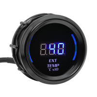 Gauge De Temperatura De Escape Digital 52mm EGT Para Coche Con Sensor Universal Medidor De Temperatura De Gas De Escape 0-1300 Celsius 12V - details 6