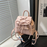 Mochila Casual Para Damas Con Lazo 2024 Nueva Versátil De Material PU Con Lining De Poliéster Bolsa De Hombro Para Mujer - details 21