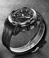 Reloj De Pulsera Deportivo Para Hombre FOXBOX Lujo Cuarzo Impermeable Militar Dual Display Luminoso Reloj De Mano - details 12