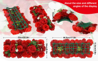 Arco De Flores Artificiales Para Boda Rosas Y Peonías De Seda Decoración De Reception/Banquet Estilo Floral Personalizable - details 6