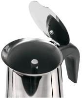 Cafetera Italiana de Acero Inoxidable, de 2 a 12 tazas de Capacidad, Apto para Eléctrica, Vitrocerámica, Gas o Inducción. Perfecto para uso doméstico y oficina. Cafetera Moka espresso. - details 3