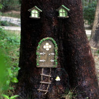 Set De Decoración De Puerta De Cuento De Fadas Miniatura Adorno Decorativo Para Jardín Externo Palillo De Estatua Para Decoración De Patio - details 2