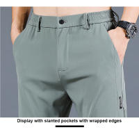Pantalones De Golf Para Hombre Primavera Otoño Corte Slim Ajustados De Alta Calidad Elásticos Moda Versátiles Casual Transpirables Tres Colores - details 13