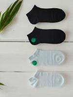 Geshop 6 Pares Calcetines Tobilleros Fibra de Bambú Hombre Mujer  Calcetines Transpirables  Calcetines Bamboo Anti Olor  Color Negro, Blanco. - details 1