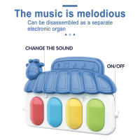 Teclado De Pedal Para Bebés Juguete De Aprendizaje Para Niños Y Niñas Plástico Seguro Para Nuevos Nacidos Juego De Piano Con Pedal Y Pad De Subida - details 10
