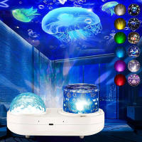 Proyector De Estrellas Con 6 Patrones De Onda Oceánica Luz De Agua Para Decoración De Habitación Y Bodas Navidad Luces Atmosféricas - details 0