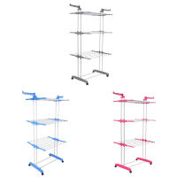 LUTODY - Tendedero Vertical Plegable con Ruedas Giratorias - Gran Capacidad - Metálico para Interior y Exterior - details 0