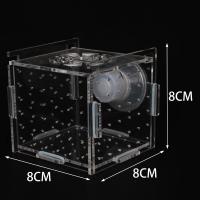 Caja De Reproducción Para Peces Transparente Con Ventosa Cuadrada Accesorio De Acuario Para Guppys Peces Agresivos Calamarqueses Y Camarones Recién Nacidos Fry - details 5