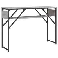 Vidaxl Mesa Consola Estante Madera Ingeniería 105x30x75 Cm Negro - details 0