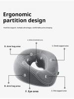 Almohada Face down Para Descanso Prone Ergonómica De Espuma De Memoria Almohada De Cabeza Para Masaje De Belleza Y Salón - details 2