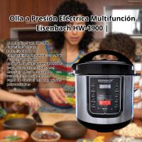 Olla a Presión Eléctrica Multifunción Eisenbach HW-1900 | 1000 W | 6 Litros | Panel LED | Modos Preestablecidos - details 2