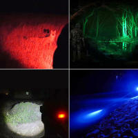 Linterna Frontal LED Super Brillante Ajustable En Rojo Verde Azul Y Blanco Para Pesca Al Aire Libre Impermeable Para Camping Y Exploración De Cavernas - details 10