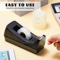 Dispensador De Cinta De Escritorio Negro Con Base Antideslizante Recarga De Dispensador De Cinta Artículos Para El Hogar Y Oficina - details 0