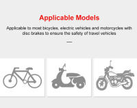 Cerradura De Freno De Disco Impermeable Para Motocicleta Antirrobo Con Llaves Para Motos Scooter Mópeds Motorbike Material De Aleación - details 6