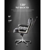 TY205B Dark Brown Robin Chair Genuine Leather Lobby Office Computer Chair Home and Office Chair Swivel Chair - details 15