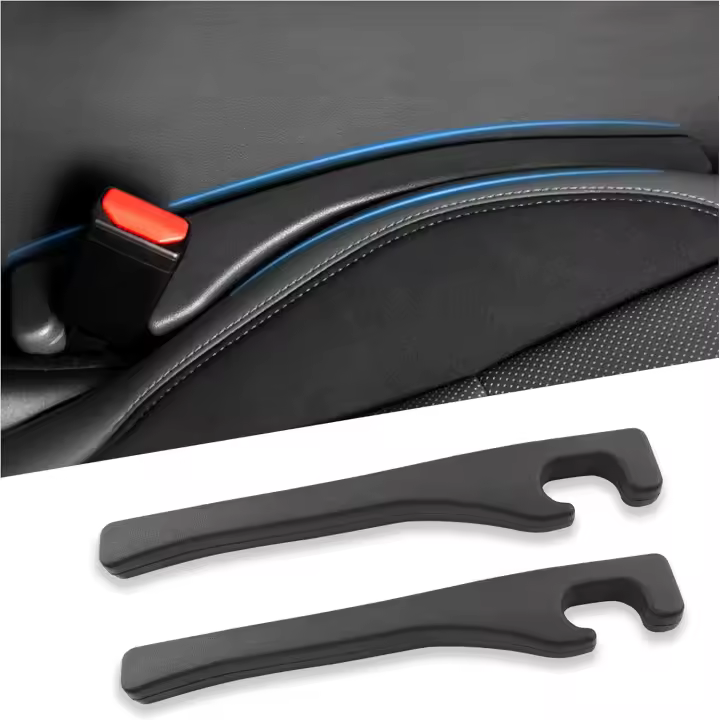 Paquete de 2 llenanos para espacioss entre los asientosde Automóvil, relleno para espacioss entre los asientosde Automóvil para evitar que se caigan objetos (Negro) - 1