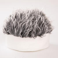 Gorra De Pelo Riso: Gorras Cortas Para Hombres Y Mujeres Estilo Hip Hop Con Espikes Imitación Cabello Vintage Para Otoño E Invierno - details 6