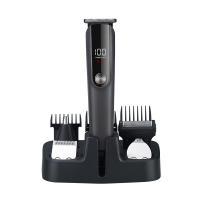 Cortadora de Cabello Eléctrica with Cabeza de Hueso, Juego de Cuchilla de cuero para el hogar, Cuchilla de Cabello with Pantalla digital dedicada, Grabado (Gris Titanium), Type C, Carga convenient y enchufe - details 1