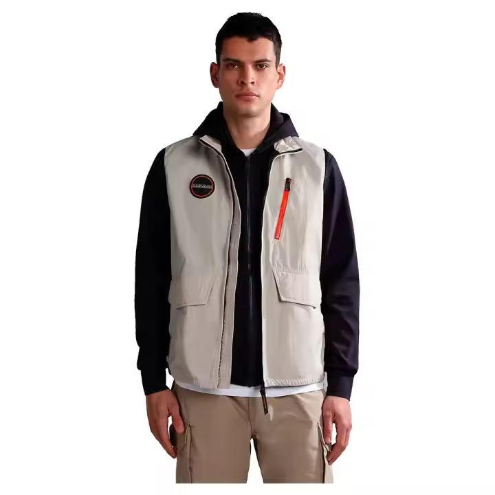 Ropa hombre Chalecos Napapijri Chaleco A-rionapo Beige - 1