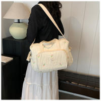 Bolso Grande Para Mamá Organizador De Bebé Maternidad Bolsa De Diaper Bordada Para Mujer Cruzable Hombro Viaje Al Hospital - details 13