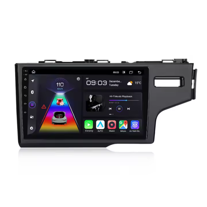 Junsun Android 13 inalámbrico CarPlay Android Auto Radio para HONDA FIT JAZZ 2014 2015  coche Multimedia navegación GPS autorradio - 1