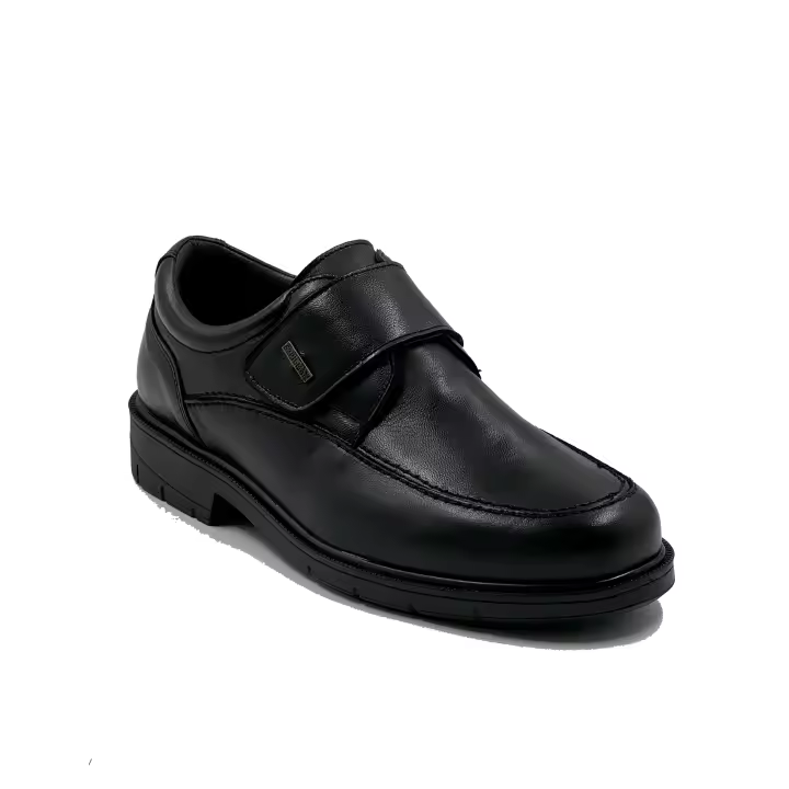 JZ Hermanos Mocasines de piel genuina con cierre de velcro para hombre - 1