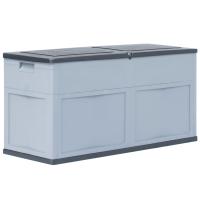 vidaXL Caja de almacenamiento de jardín 320 L y en color Gris/Antracita/Negro - details 0