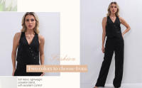 Set de 2 piezas verano - Top sin mangas y pantalón recto casual - details 3