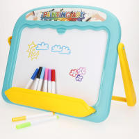 COLORBABY Good Idea - Pizarra infantil 2 en 1 magnética y tiza, incluye rotuladores, letras, números, tizas, portatizas y borrador, juguetes educativos desde 3 años, regalo creativo niños y niñas, pizarra doble cara portátil para aprender y dibujar - details 4