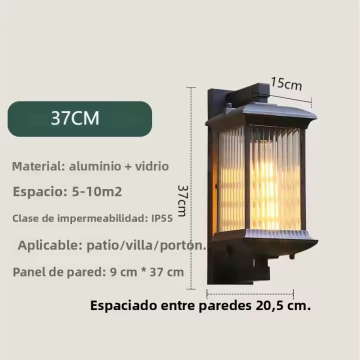 Luz De Pared Exterior Moderna Para Jardín Y Patio Villa Chinesa Corredor Balcón Luz De Puerta Nuevo Estilo Chino LED No Dimmable Protección IP55 Aluminio - 1