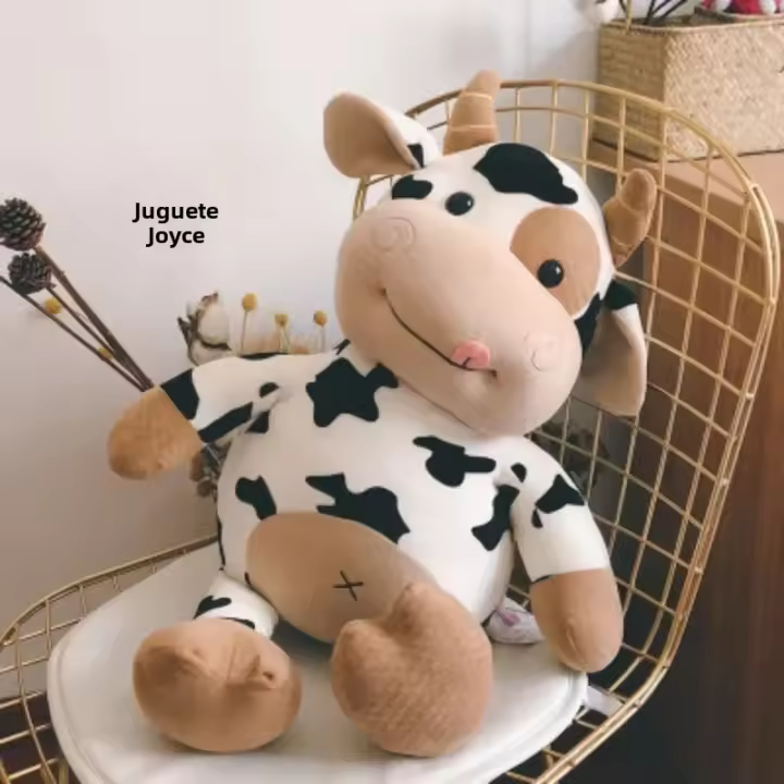 Muñeco De Peluche De Vaca Lindo Juguete De Algodón Para Regalo Para Novia Y Niños Suave Almohada De Peluche Animal Estuffed Patung Dolls - 1