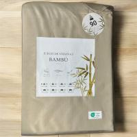 Juego de sábanas Bambú 100% orgánico Blanco  Gris  Turquesa Beige Cama de 90 .105 .135 .150 .180. 200cm - details 3
