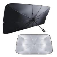 ENERFERO-Parasol Plegable Parabrisas de Automóvil,Parasol Plegable Delantero Parasol de Protección UV,Tamaño Universal 125x65cm - details 0