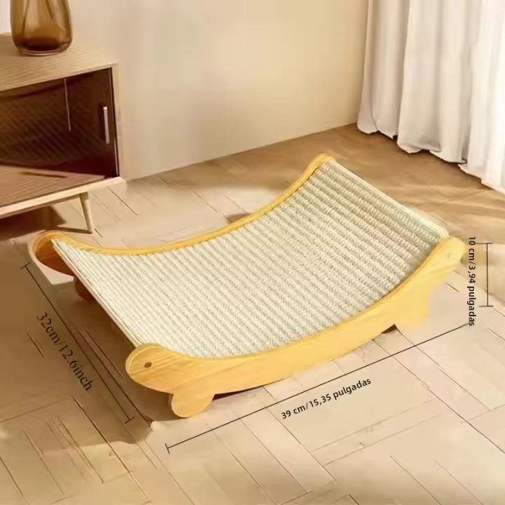 Juguete Para Gatos U-Shaped Tablero De Rasguñar Resistentes Al Desgaste Y Al Rasguño Asiento De Descanso Para Gatos Material De Madera - 1