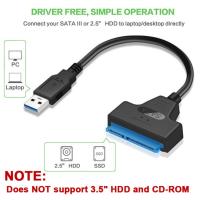 Cable SATA a USB 3.0 / 2.0 Hasta 6 Gbps Adaptador De 2.5 Pulgadas Para Disco Duro Externo SSD Externo Con Conector SATA 3 22 Pines - details 0